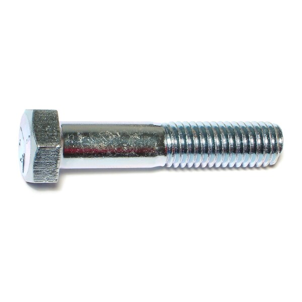 Midwest Fastener Grade 5, 1/2"-13 Hex Head Cap Screw, Zinc Plated Steel, 2-1/2 in L, 50 PK 00340 - main